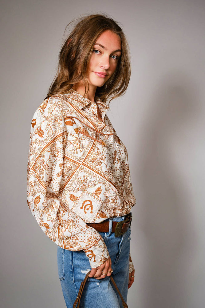 Desert Western Button Up Shirt