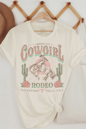 American Cowgirl Rodeo Retro Oversized T Shirt