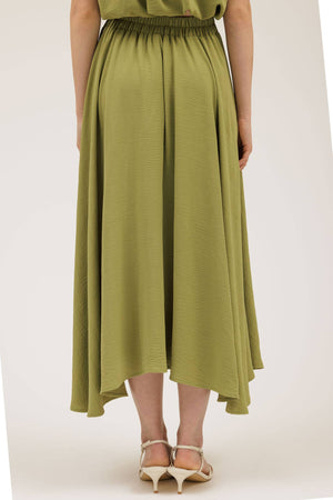 Simply Gorgeous Box Pleated Midi Skirt