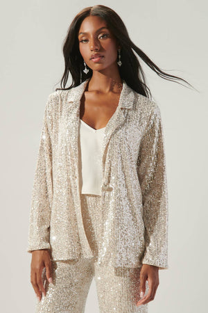 Friday Nights Sequin Tailored Jacket