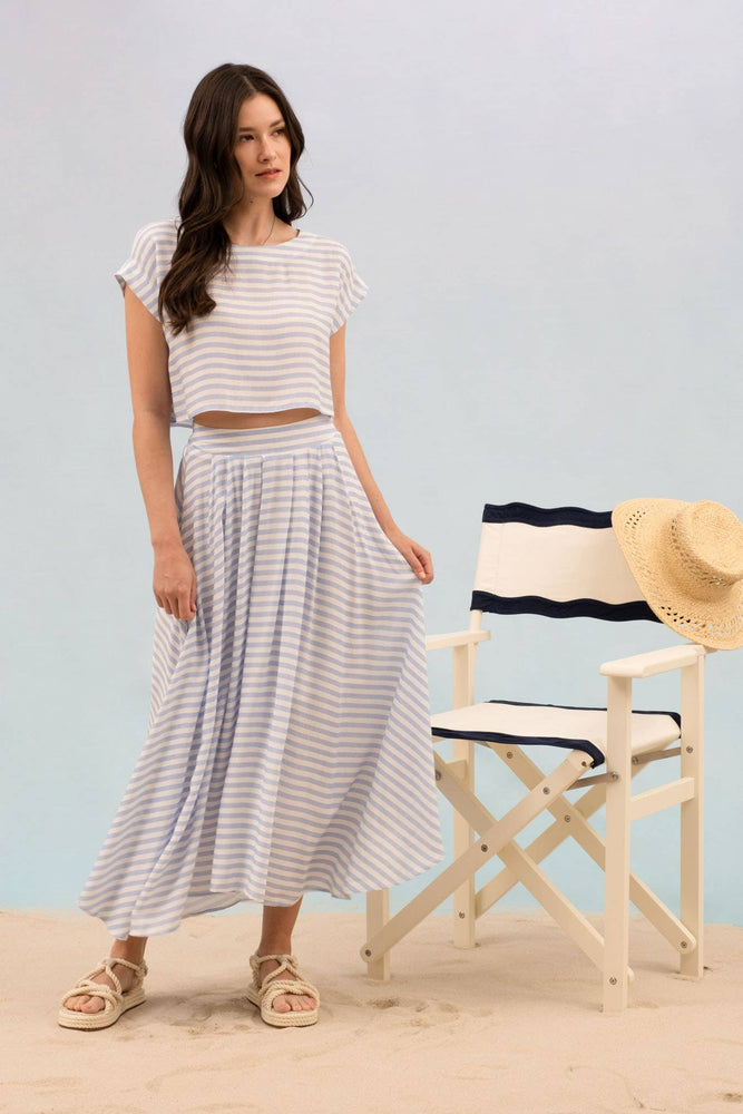 Sail Away Boxy Crop Top