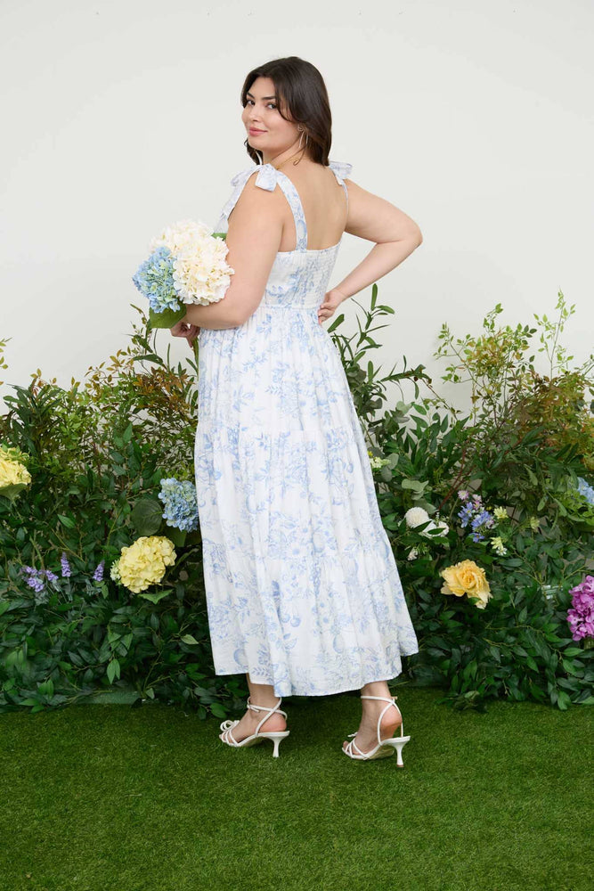 Plus Fruit Blossom Midi Dress