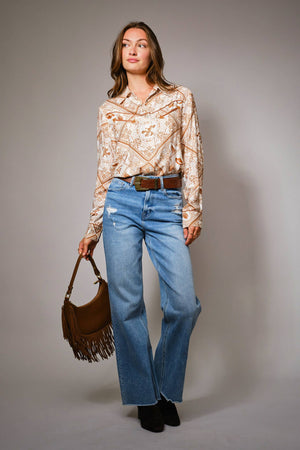 Desert Western Button Up Shirt