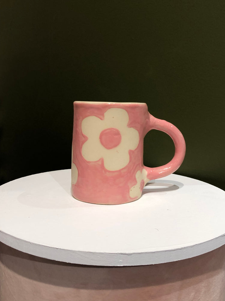 
                
                    Load image into Gallery viewer, Good Vibes Handmade Flower Mug
                
            