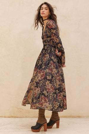 Flower Haze Midi Dress