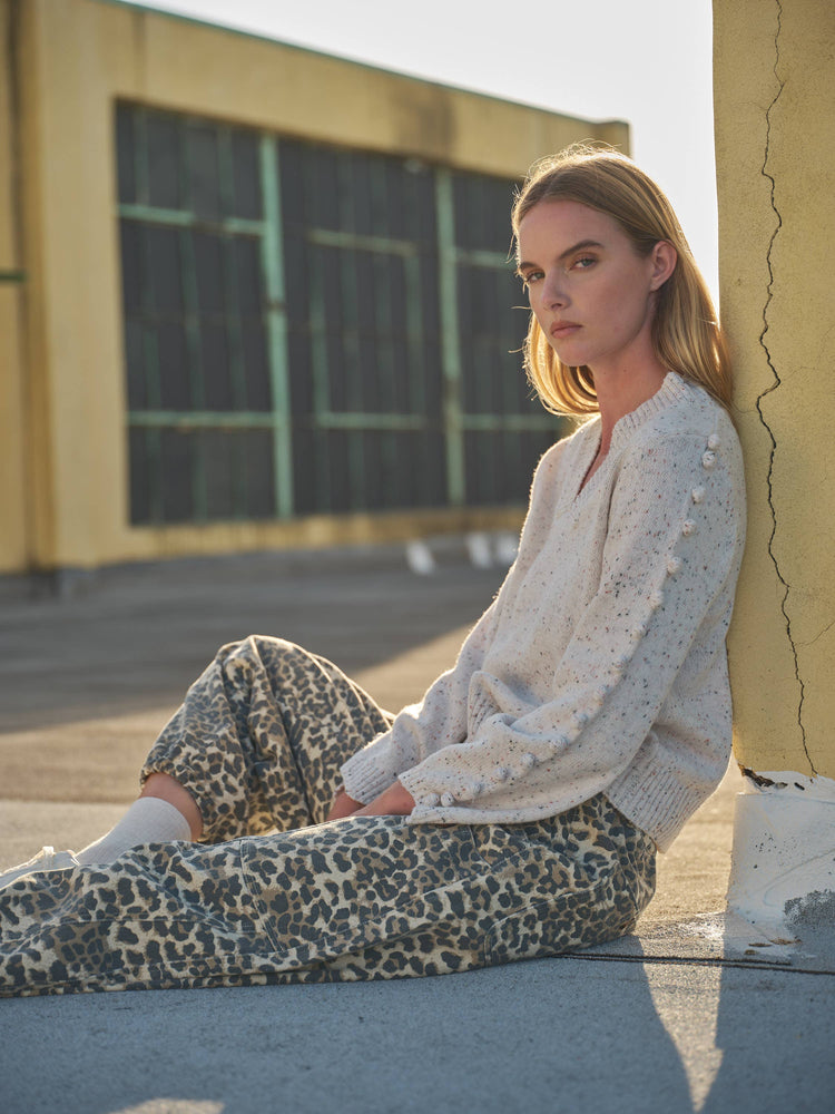 Favourite Relaxed Leopard Print Pull On Pants