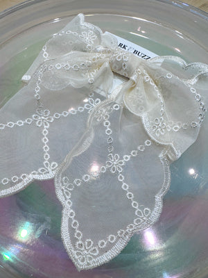 Cottage Lace Hair Bow