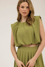 Simply Gorgeous Balloon Crop Top