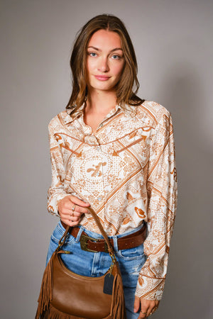 Desert Western Button Up Shirt