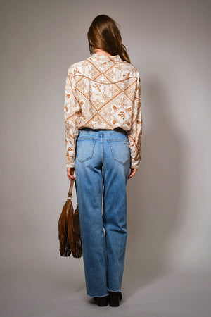 Desert Western Button Up Shirt