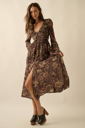Flower Haze Midi Dress