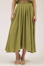 Simply Gorgeous Box Pleated Midi Skirt