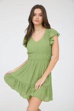 Carefree Ruffle Mini Dress