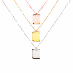 
                
                    Load image into Gallery viewer, Engravable Tag Necklace
                
            