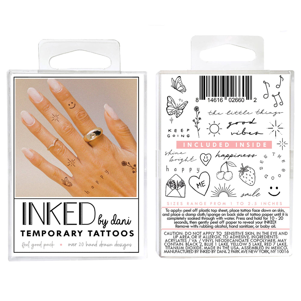 Feel Good Temporary Tattoo Pack