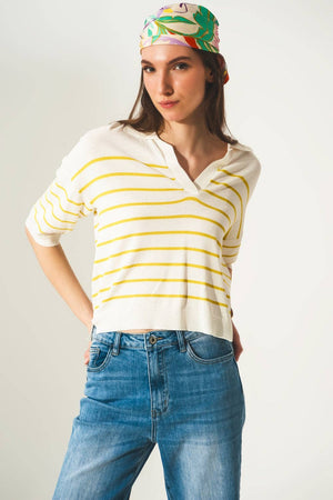 
                
                    Load image into Gallery viewer, Vintage 70s Striped Polo
                
            