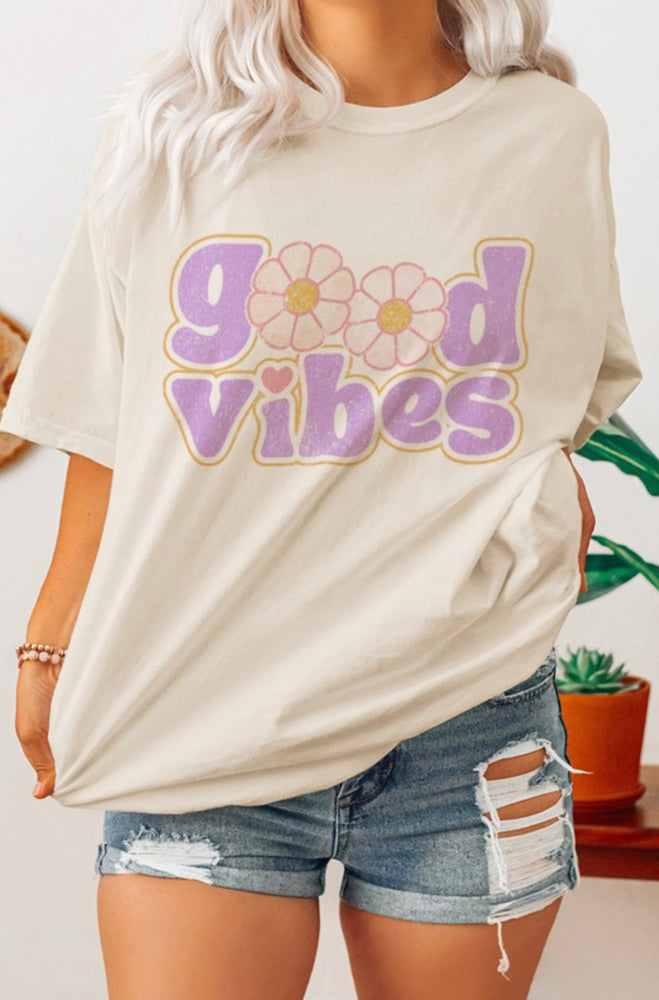Good Vibes Oversized T Shirt